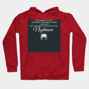 Nightmare in the dark Halloween design. Hoodie